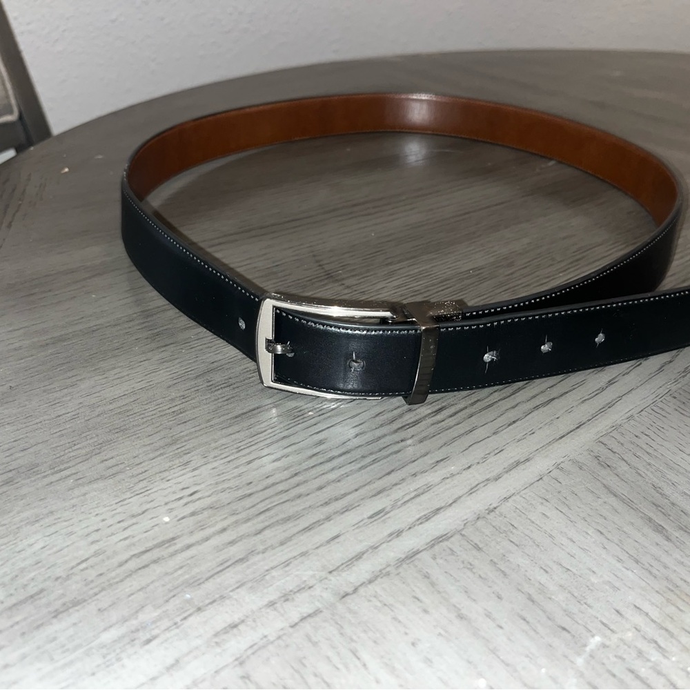 Men's Black Leather Belt